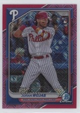 2024 Bowman Mega Box Chrome Pink Mojo Refractor /199 Johan Rojas #86 00u2