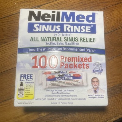 NeilMed Pharmaceuticals Sinus Rinse Premixed Packets 100 Pkts - 02/30
