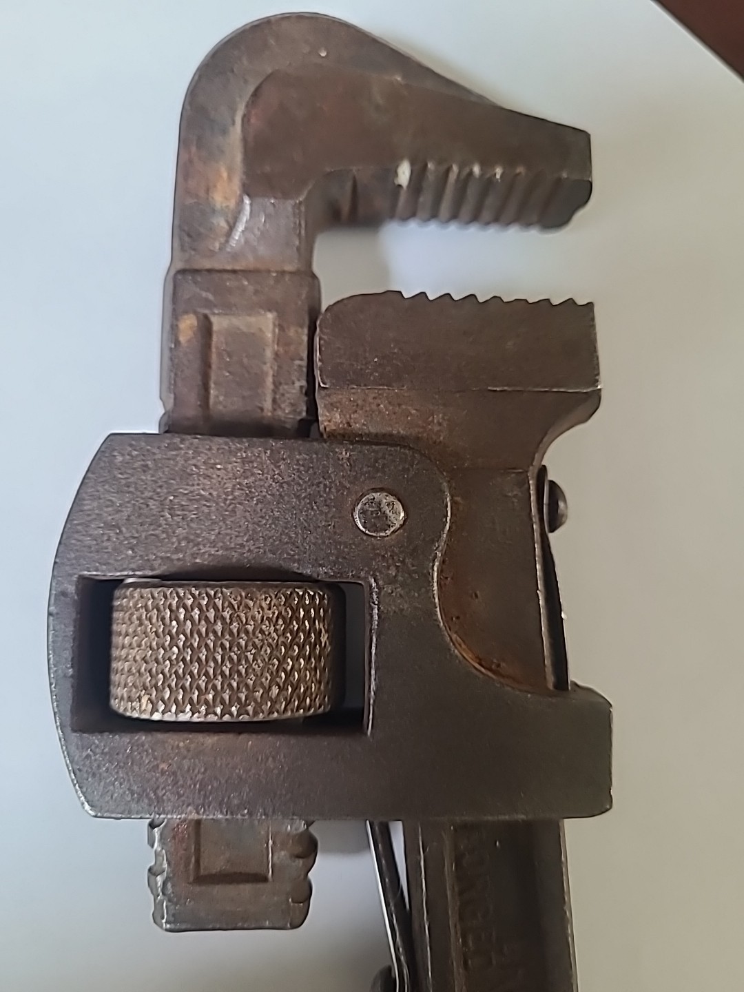 Vintage Drop Forged 10” Wrench unknown manufacturer "drop forged Steel" stamped