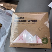 KeaBabies Soothe Swaddle Wrap 3 Pack Newborn Ergonomic Sleep Sack 0-3 Months NEW