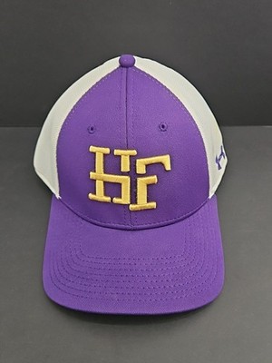 H F PURPLE UNDER ARMOUR LARGE/X-LARGE UAB920 STRETCH BASEBALL HAT CAP ***