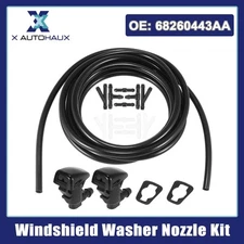 Front Windshield Washer Nozzle Hose Kit for Jeep Grand Cherokee 13-16 68260443AA