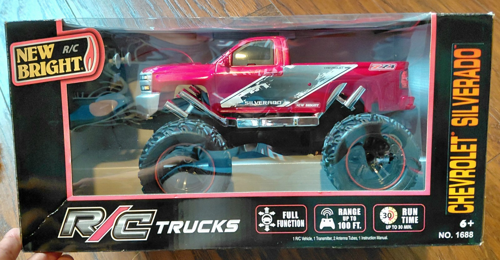 New Bright Chevrolet Silverado  Remote Control Truck RED RC 