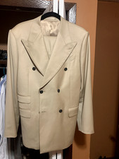 Tan Double Breasted Suit - Size 40 regular