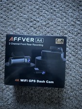Affver A4 Dash Cam 2-Channel Front Rear Recording BRAND NEW IN BOX 