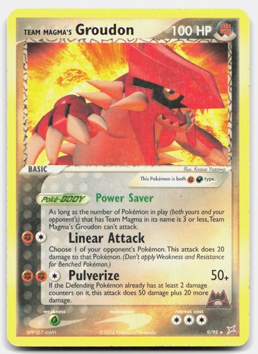 Team Magma's Groudon (EX Team Magma vs Team Aqua) 9/095 Deck Exclusives LP