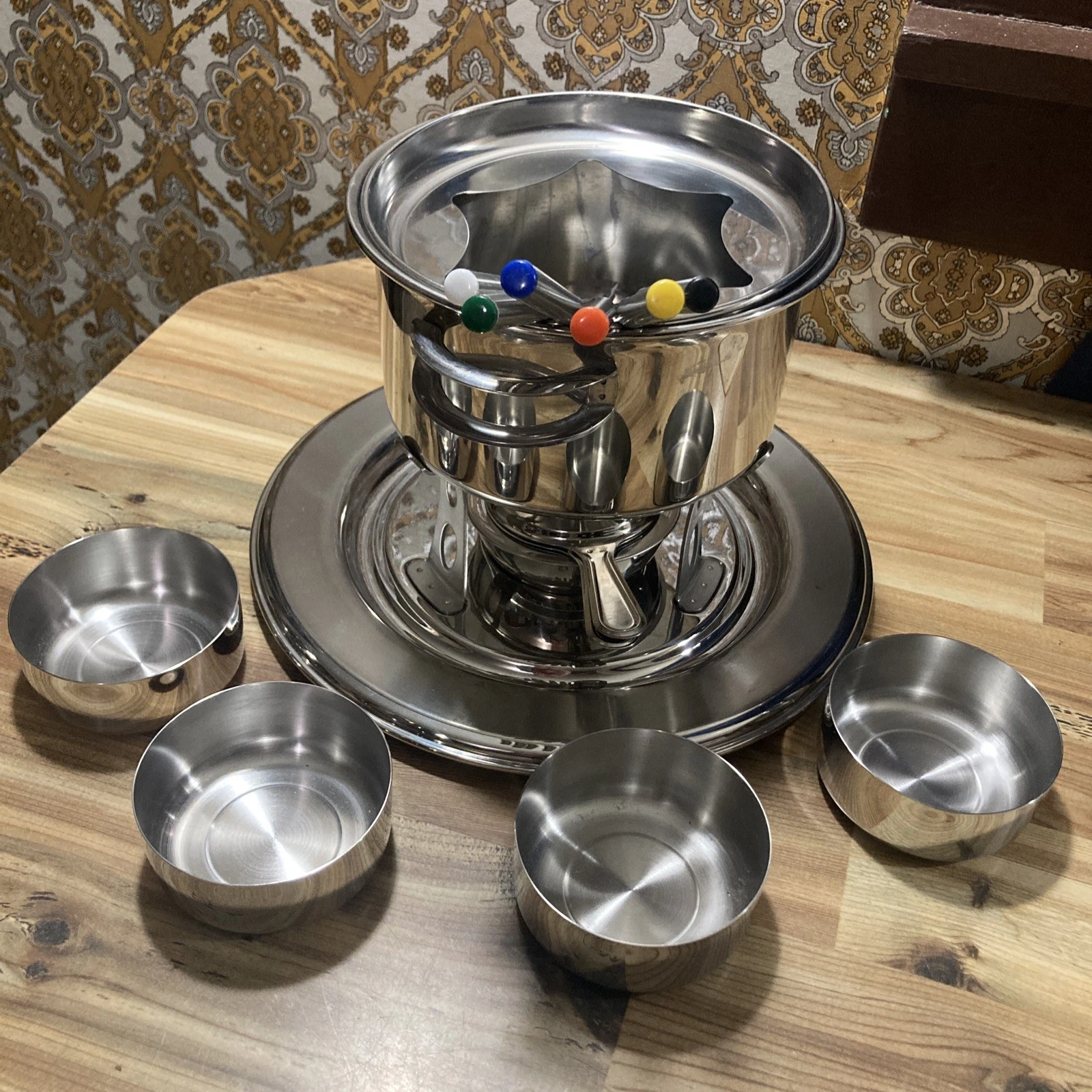 14pc Tramontina 18/10 Stainless Steel Fondue Silver Open Box Cheese Chocolate
Opens in a new window