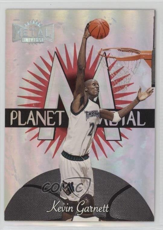 1997-98 Metal Universe Planet Metal Kevin Garnett #8PM HOF oh5