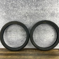 Haro Multisurface 4 BMX Bike Tires Pair 20 x 2.0 Black Used Freestyle BMX Set