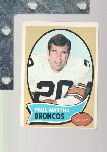 1970 Topps Football SINGLES VG/VG-EX+ SHARP/CHEAP! Pick From List Up To 30% OFF - Picture 384 of 460