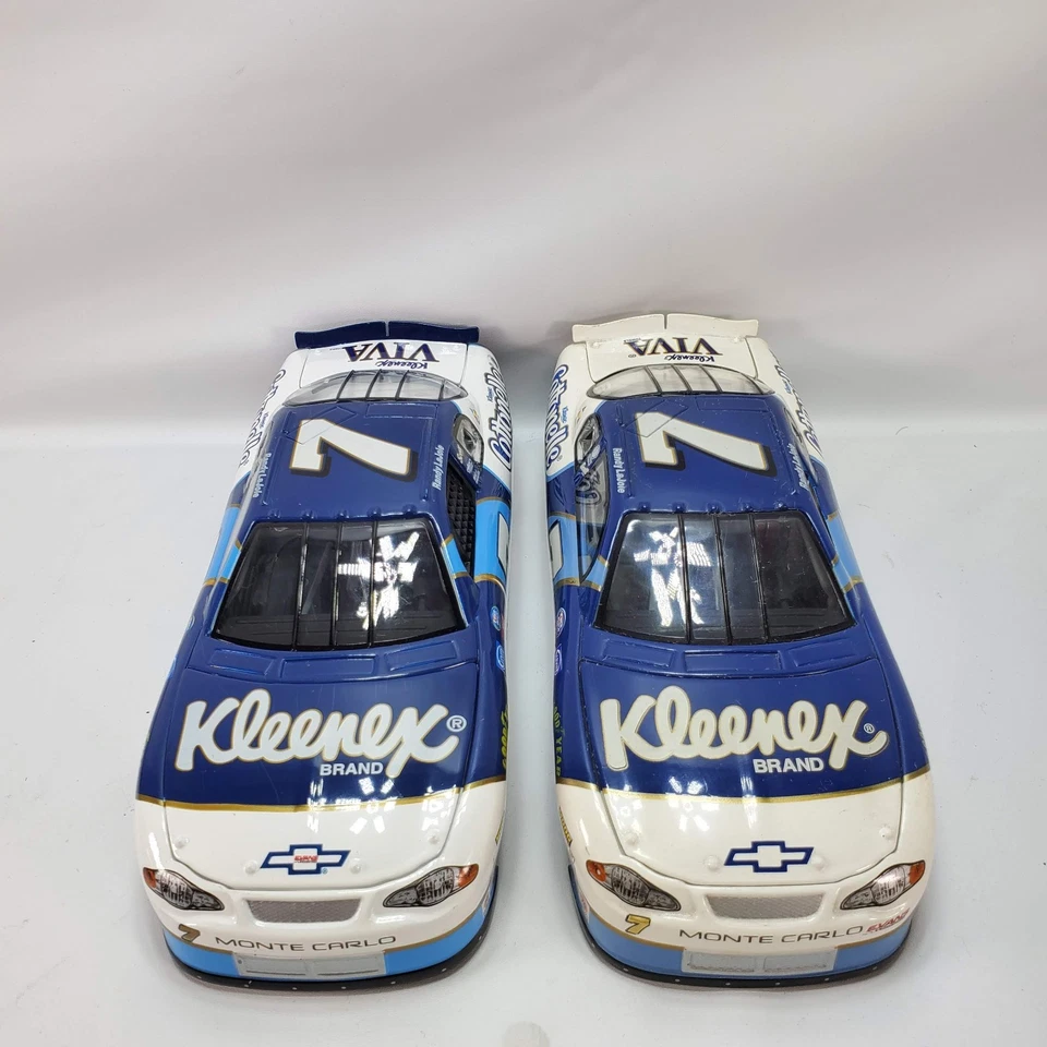 Lote de 2 Racing Champions #7 Randy LaJoie Kleenex Monte Carlo desde 2000 1/24 Foto 2 de 4