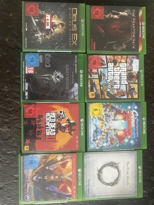 Xbox One Spielepaket   GTA V, Red Dead Redemption 2, Metal Gear Solid V, Deus Ex