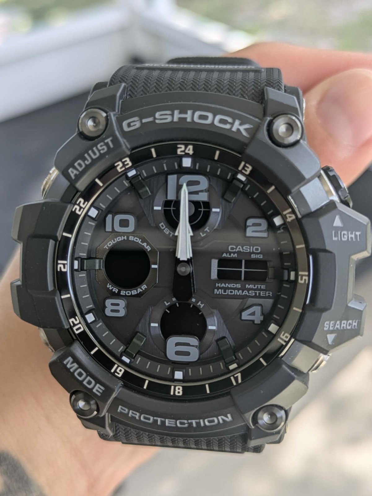 Casio G-Shock GSG100-1A Black Mudmaster Solar Watch