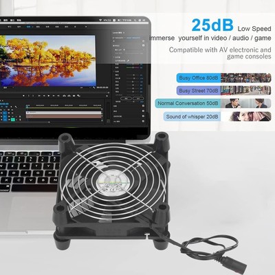 120mm Computer Fan Speed Adjustable 2800RPM Portable Computer Case Cooling F Fit