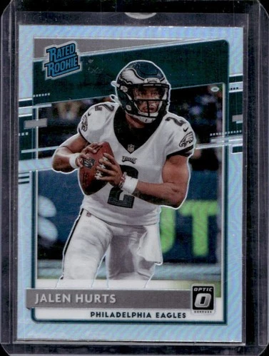 2020 Panini Donruss Optic Jalen Hurts Holo Prizm Rookie RC #164 Eagles