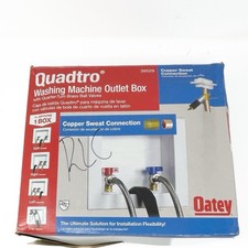 Oatey 38529 Washing Machine Center Drain Outlet Box Missing One Valve See Photos
