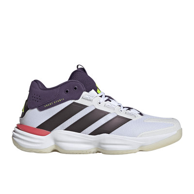 adidas Court Stabil Indoor Volleyball  Mens White Sneakers Athletic Shoes JH5163