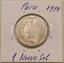 Peru coin,  1 Nuevo Sol,  1994