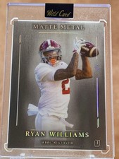 Ryan Williams Rookie Card Matte Metal 1/3 Wild Card. rookie card picture