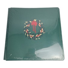 NEW Creative Memories 12  12" Album Green Christmas Foil Wreath 15 Pages