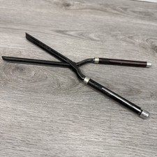 Vintage Hair Iron Wood Handle Curling Tool Made in Japan