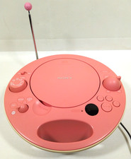 Sony ZS-E5 Portable CD AM FM Radio Personal Audio System In Rare Pink Working