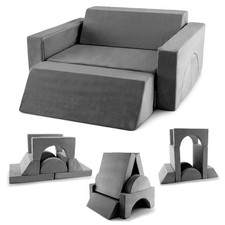 Indoor Kids Modular Play Sofa 8 PCS w/ Detachable Cover for Playroom  Bedroom