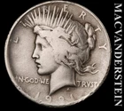 1921 Silver Peace Dollar - Scarce  Key Date  No Reserve  #L3973