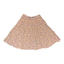 MINI BODEN Floral Twirl Skirt Prairie 11 12 Y 100 Cotton Tierred Boho Peasant