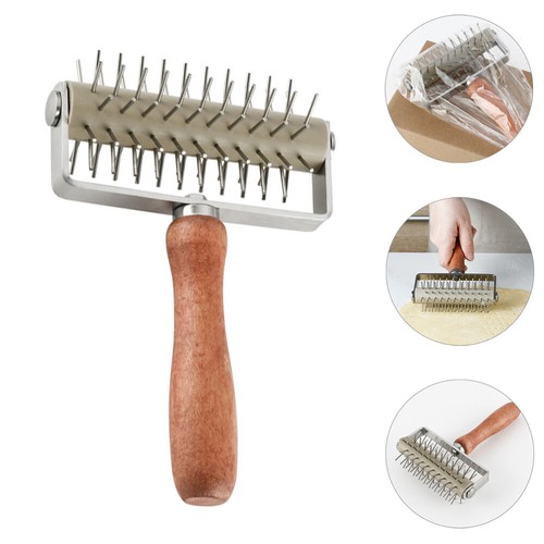 Pizza Needle Drill Dough Docker Rolling Pins for Baking Making Supplies Roller