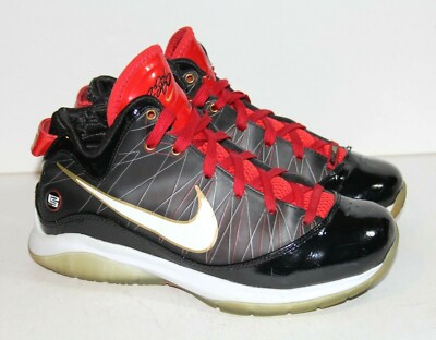 スニーカー Nike Air Max LeBron 7 'White Black Red' Varsity Red 2010 Size 9.5 - Nike Air Max LeBron VII NFW White Varsity Red