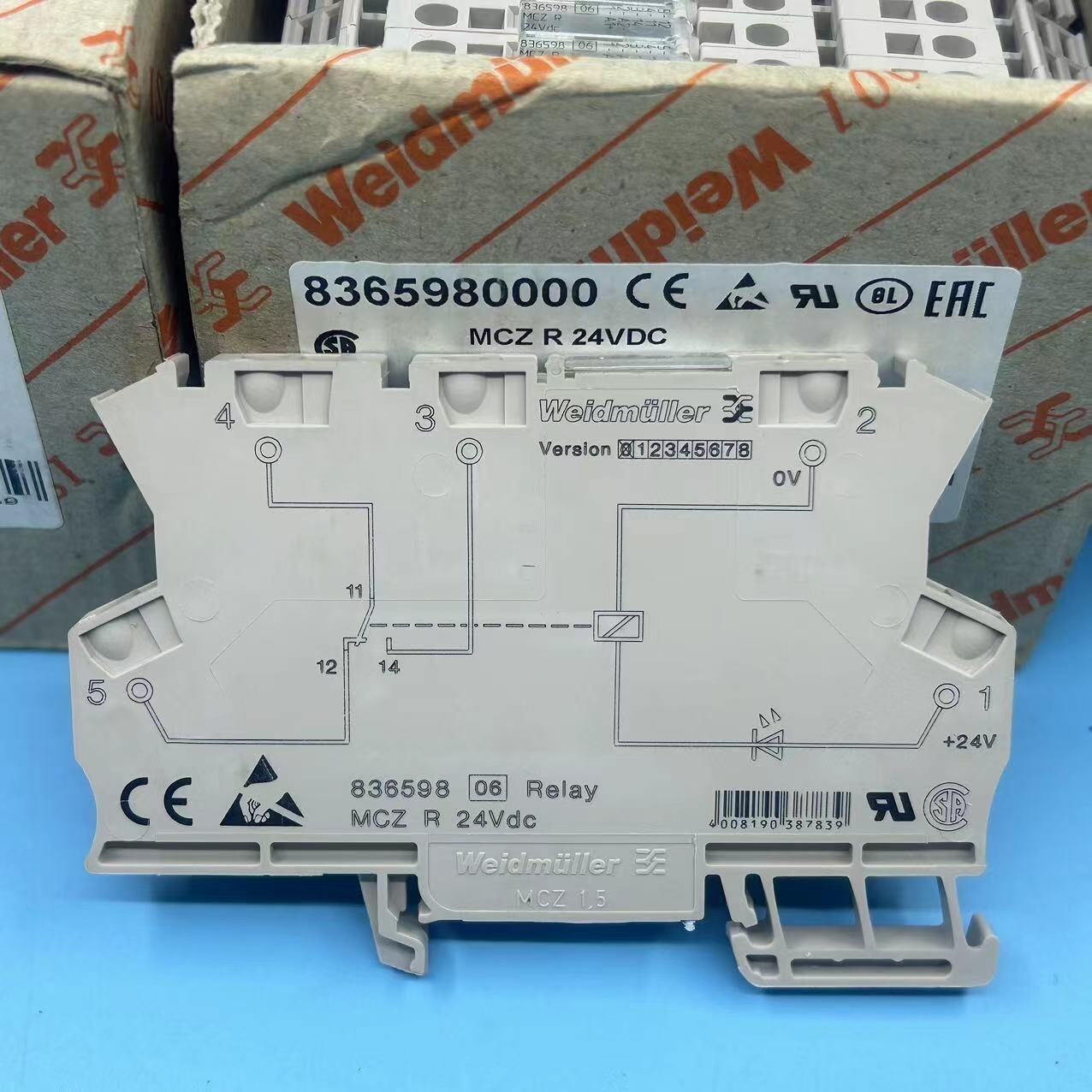 1PCS NEW MCZ R 24VDC MCZ 1.5 8365980000 836598 Weidmuller Relay Module