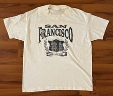 1993 Vintage San Francisco Golden Gate Bridge T-Shirt Size Large 22  W 28  L