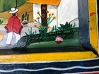 Antique Peru Folk Art Oil on Leather Painting — photo 4
