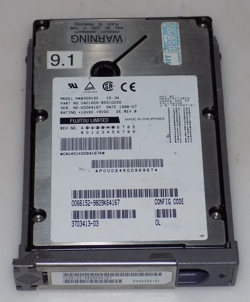 Disco Rigido HP Invent SCSI 72.8GB 15.000 RPM – 80 PIN – Unità SCA – NOS