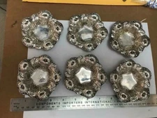 R. Wallace & Sons Antique Nut Dishes Morning Glory????  Sterling  Lot of 6