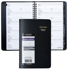 At-A-Glance 80-LP11-05 Large Print Telephone Address Book, 5-1/2 x 8-1/2"