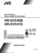 JVC HR-XVC40B HR-XVC41S VCR Owners Instruction Manual Reprint