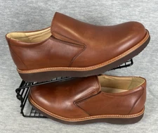 Samuel Hubbard Frequent Traveler Loafer Shoe Mens 8.5 W Brown Whiskey Slip On