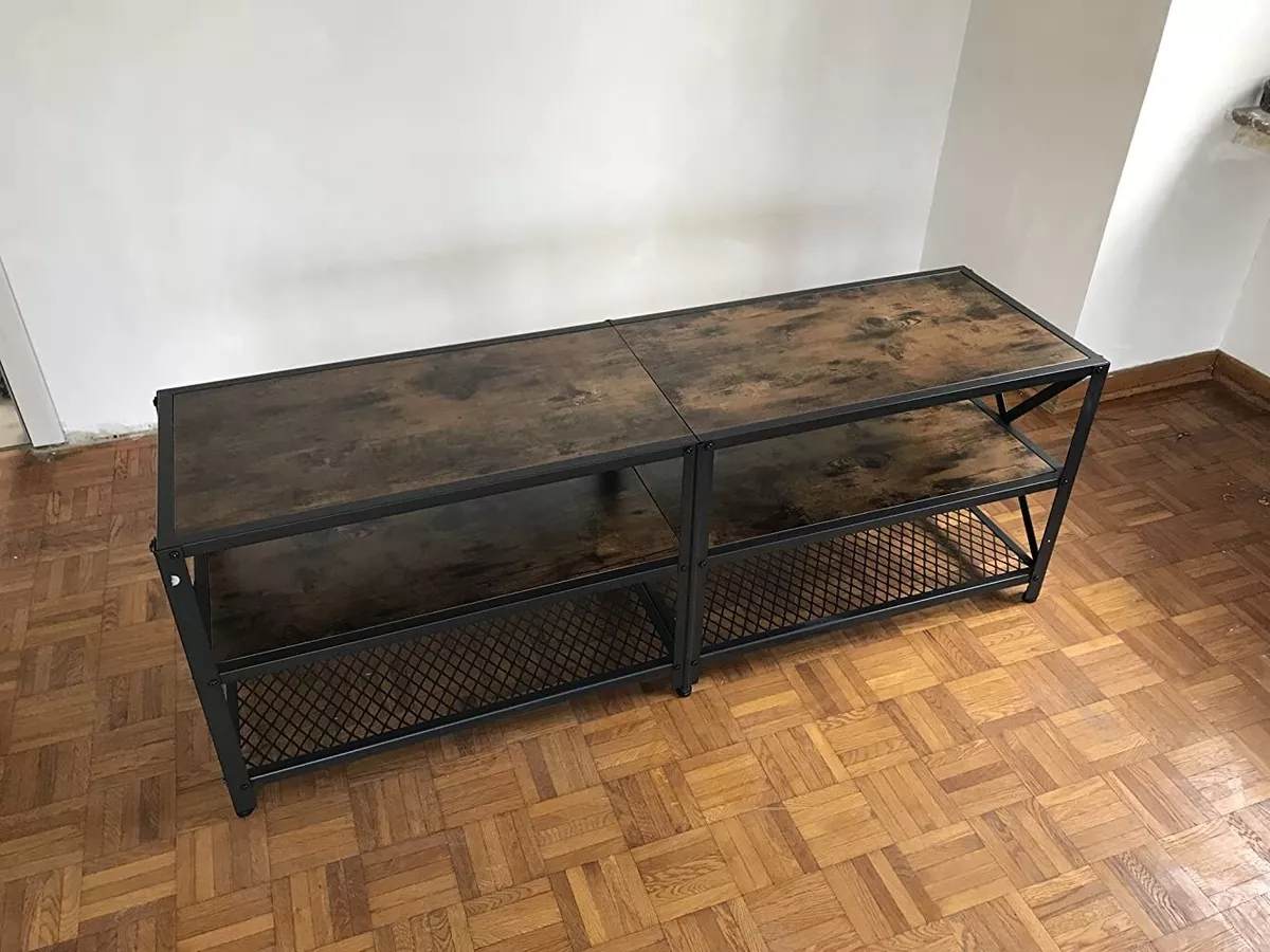 Industrial Style Tv Stand Cabinet Media Storage Unit Retro Furniture Rustic