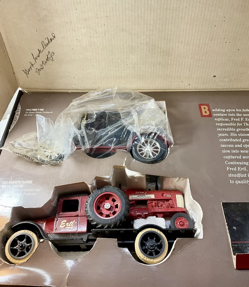 1992 ERTL SIGNATURE EDITION Diecast "47th ANIVERSARY COLLECTOR'S SET" Signed - Image 4 of 4
