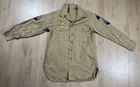 WW2 era US Army M1937 Service Shirt Uniform Khaki Military 20th Armor Division R