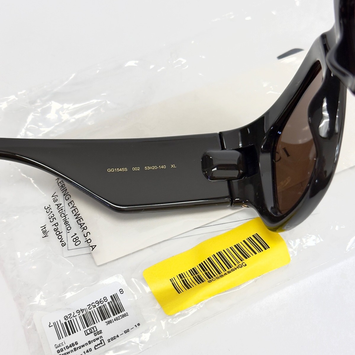 NEW GG1545S 002 GUCCI BROWN OVERSIZED WOMEN GUCCI SUNGLASSES Gucci GG1527S 002 Sunglasses - US main image 3