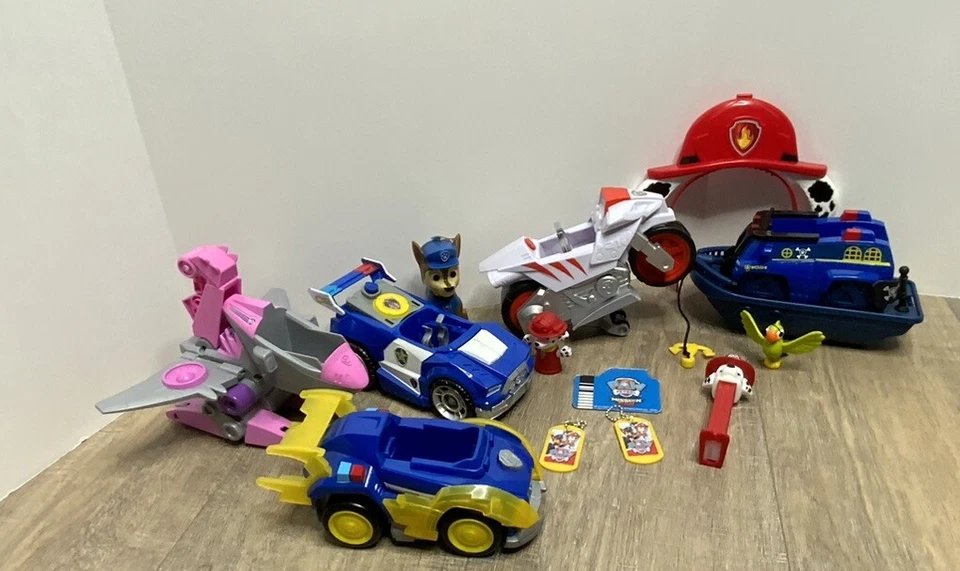 Paw Patrol Skye Dino Rescate Vehículo de Lujo Lote Rev Up Wildcats Coche Camión Juego de Juguete Foto 2 de 4