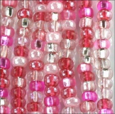 Czech 6/0 Preciosa Color Mixed Pink (36 strands) Wholesale Rocaille Glass Seed