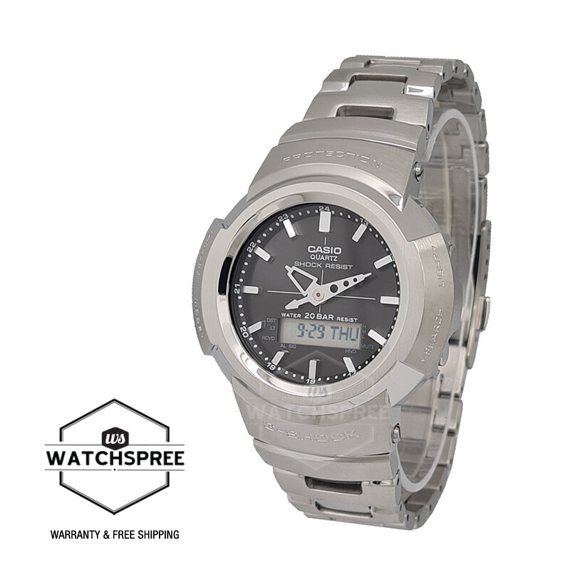 Casio G-Shock AW-500 Silver Stainless Steel Band Watch AWM Casio G-Shock AW-500 Silver Stainless Steel Band Watch AWM