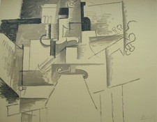 Picasso "Papiers Colles 1910-1914 (Violon Et Bouteille) 1966"