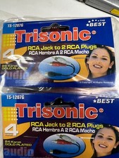 12 pcs RCA Y Splitter Audio Jack Cable Adapter 1 Female to 2 Male Connector 4 In