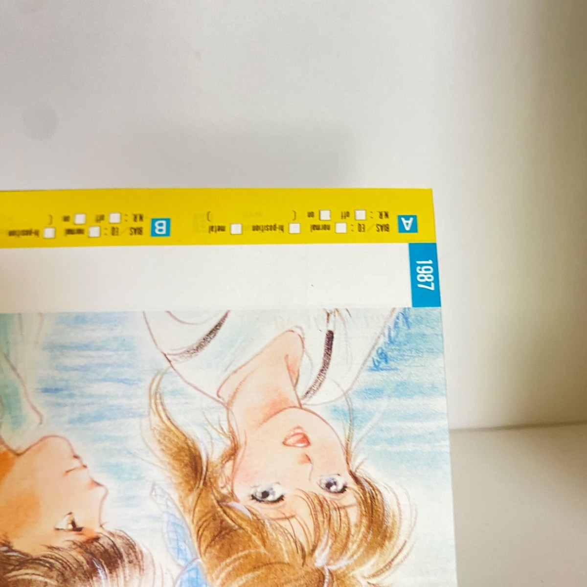 1987 Akemi Takada Animedia Cassette Tape Index Card Label Pose