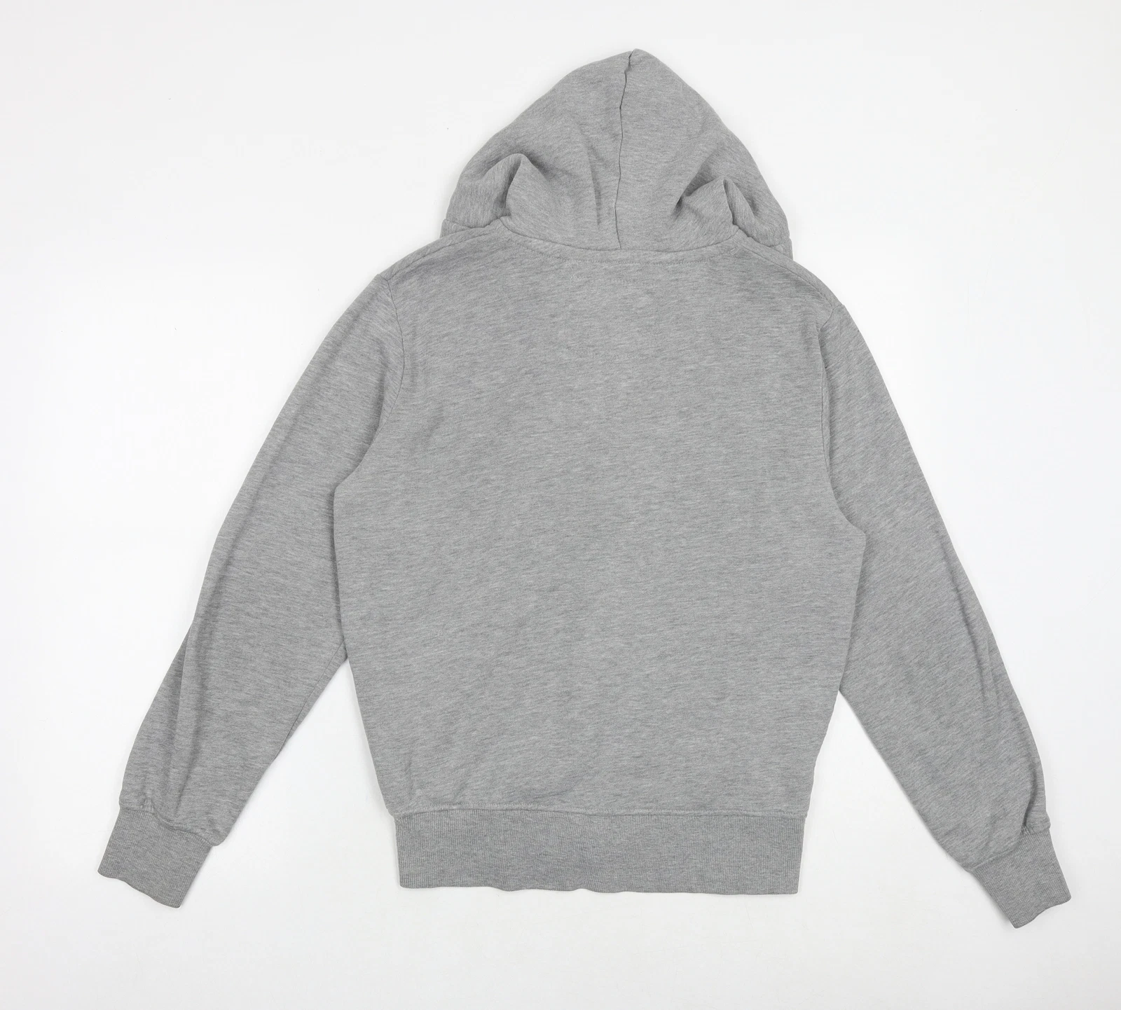 VETEMENTS Felpa con cappuccio e zip intera Authentic Apparel uomo grigio misto poliestere taglia S New York